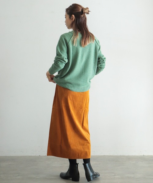 NOMBRE IMPAIR(ノンブルアンペール)の「カラーメランジ 2WAY P/O(ニット/セーター・レディース・グリーン/イエロー/キナリ/ブルー・FREE)」の7枚目の写真