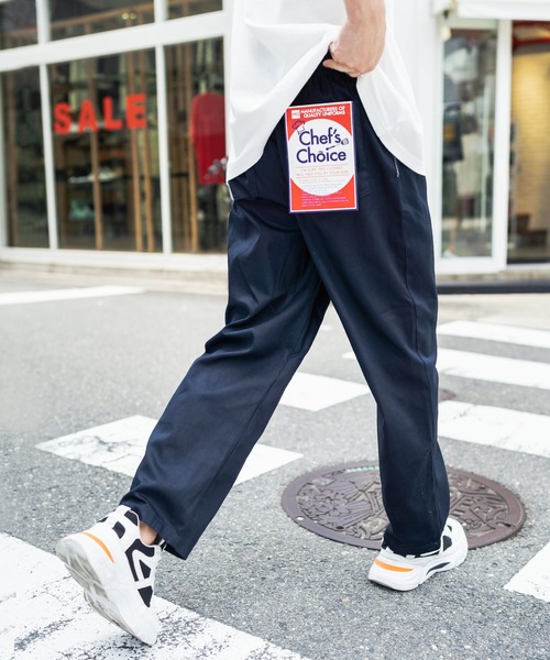 Rocky Monroe(ロッキーモンロー)の「ビストロ ワイドイージーシェフパンツ / 無地 デニム レオパード ストライプ チェック ペイズリー コックパンツ(その他パンツ・メンズ・インディゴブルー/チャコール/ライトブルーグレー/ブラック/ネイビー/ブラック系/オフホワイト/ブラウン系/ストライプ/オリーブ/ブルー系/ワンウォッシュ/ベージュ/レオパード/ブラック系1・L/M/XL)」の10枚目の写真