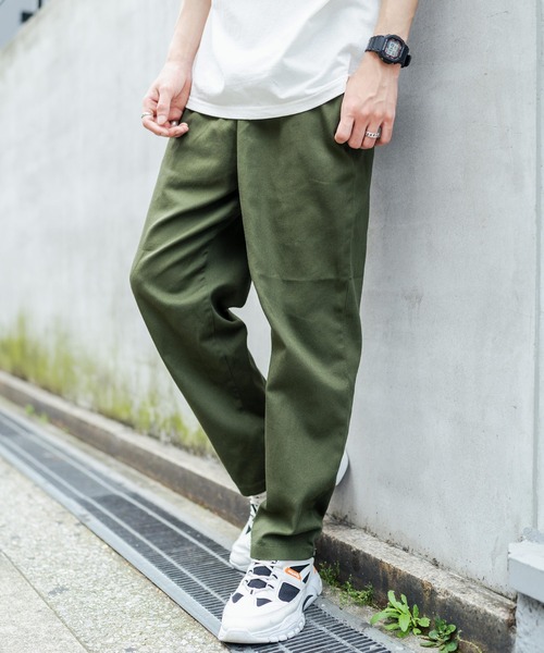 Rocky Monroe(ロッキーモンロー)の「ビストロ ワイドイージーシェフパンツ / 無地 デニム レオパード ストライプ チェック ペイズリー コックパンツ(その他パンツ・メンズ・インディゴブルー/チャコール/ライトブルーグレー/ブラック/ネイビー/ブラック系/オフホワイト/ブラウン系/ストライプ/オリーブ/ブルー系/ワンウォッシュ/ベージュ/レオパード/ブラック系1・L/M/XL)」の9枚目の写真