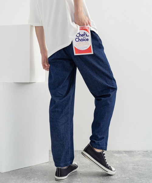 Rocky Monroe(ロッキーモンロー)の「ビストロ ワイドイージーシェフパンツ / 無地 デニム レオパード ストライプ チェック ペイズリー コックパンツ(その他パンツ・メンズ・インディゴブルー/チャコール/ライトブルーグレー/ブラック/ネイビー/ブラック系/オフホワイト/ブラウン系/ストライプ/オリーブ/ブルー系/ワンウォッシュ/ベージュ/レオパード/ブラック系1・L/M/XL)」の12枚目の写真