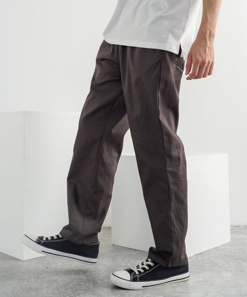 Rocky Monroe(ロッキーモンロー)の「ビストロ ワイドイージーシェフパンツ / 無地 デニム レオパード ストライプ チェック ペイズリー コックパンツ(その他パンツ・メンズ・インディゴブルー/チャコール/ライトブルーグレー/ブラック/ネイビー/ブラック系/オフホワイト/ブラウン系/ストライプ/オリーブ/ブルー系/ワンウォッシュ/ベージュ/レオパード/ブラック系1・L/M/XL)」の6枚目の写真