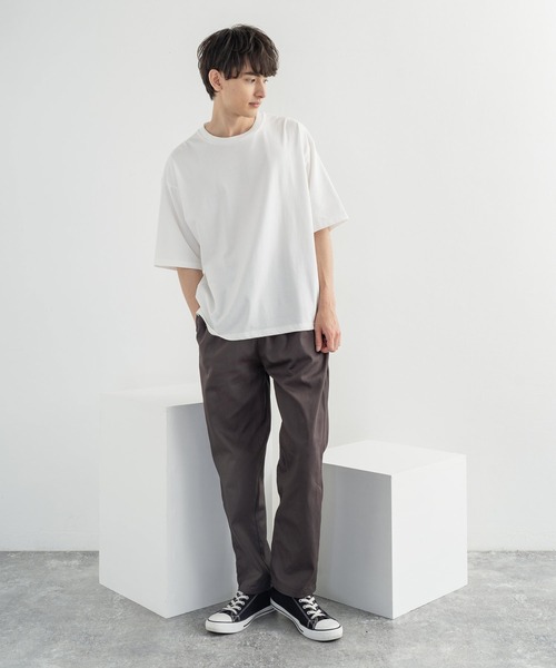 Rocky Monroe(ロッキーモンロー)の「ビストロ ワイドイージーシェフパンツ / 無地 デニム レオパード ストライプ チェック ペイズリー コックパンツ(その他パンツ・メンズ・インディゴブルー/チャコール/ライトブルーグレー/ブラック/ネイビー/ブラック系/オフホワイト/ブラウン系/ストライプ/オリーブ/ブルー系/ワンウォッシュ/ベージュ/レオパード/ブラック系1・L/M/XL)」の22枚目の写真