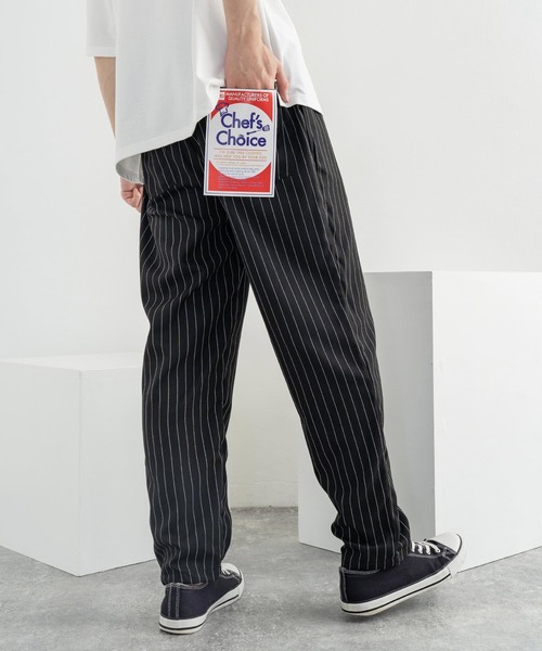 Rocky Monroe(ロッキーモンロー)の「ビストロ ワイドイージーシェフパンツ / 無地 デニム レオパード ストライプ チェック ペイズリー コックパンツ(その他パンツ・メンズ・インディゴブルー/チャコール/ライトブルーグレー/ブラック/ネイビー/ブラック系/オフホワイト/ブラウン系/ストライプ/オリーブ/ブルー系/ワンウォッシュ/ベージュ/レオパード/ブラック系1・L/M/XL)」の17枚目の写真