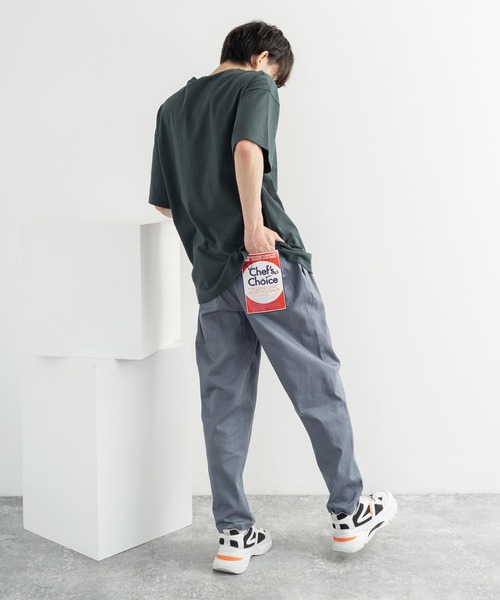 Rocky Monroe(ロッキーモンロー)の「ビストロ ワイドイージーシェフパンツ / 無地 デニム レオパード ストライプ チェック ペイズリー コックパンツ(その他パンツ・メンズ・インディゴブルー/チャコール/ライトブルーグレー/ブラック/ネイビー/ブラック系/オフホワイト/ブラウン系/ストライプ/オリーブ/ブルー系/ワンウォッシュ/ベージュ/レオパード/ブラック系1・L/M/XL)」の20枚目の写真