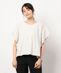 【新色登場】【セットアップ対応】コットンリネン2WAYストレッチスリットブラウス