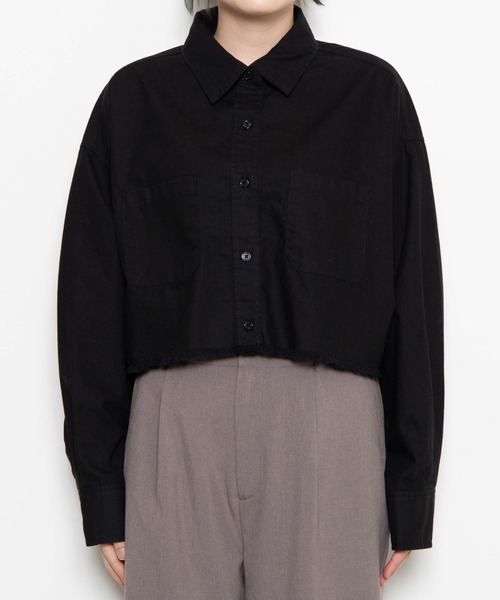 WEGO(ウィゴー)の「WEGO/ダメージショートシャツ(シャツ/ブラウス・レディース・ブラック/カーキ/ブラック系その他/ブルー系その他/レッド系その他2・FREE)」の21枚目の写真