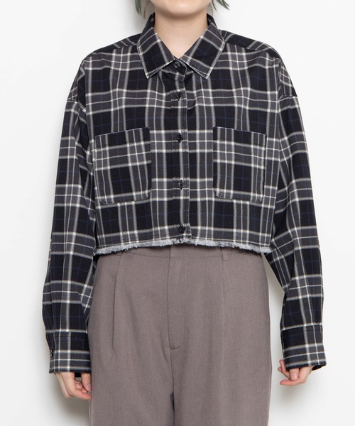 WEGO(ウィゴー)の「WEGO/ダメージショートシャツ(シャツ/ブラウス・レディース・ブラック/カーキ/ブラック系その他/ブルー系その他/レッド系その他2・FREE)」の20枚目の写真