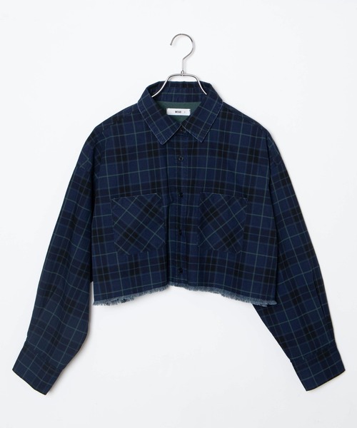 WEGO(ウィゴー)の「WEGO/ダメージショートシャツ(シャツ/ブラウス・レディース・ブラック/カーキ/ブラック系その他/ブルー系その他/レッド系その他2・FREE)」の15枚目の写真