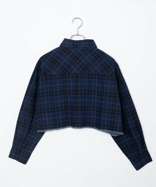 WEGO(ウィゴー)の「WEGO/ダメージショートシャツ(シャツ/ブラウス・レディース・ブラック/カーキ/ブラック系その他/ブルー系その他/レッド系その他2・FREE)」の14枚目の写真