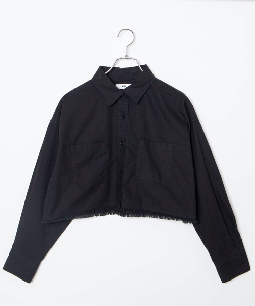 WEGO(ウィゴー)の「WEGO/ダメージショートシャツ(シャツ/ブラウス・レディース・ブラック/カーキ/ブラック系その他/ブルー系その他/レッド系その他2・FREE)」の12枚目の写真