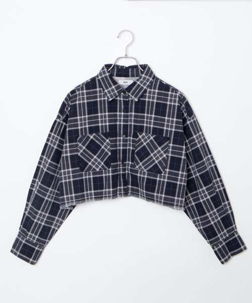 WEGO(ウィゴー)の「WEGO/ダメージショートシャツ(シャツ/ブラウス・レディース・ブラック/カーキ/ブラック系その他/ブルー系その他/レッド系その他2・FREE)」の11枚目の写真