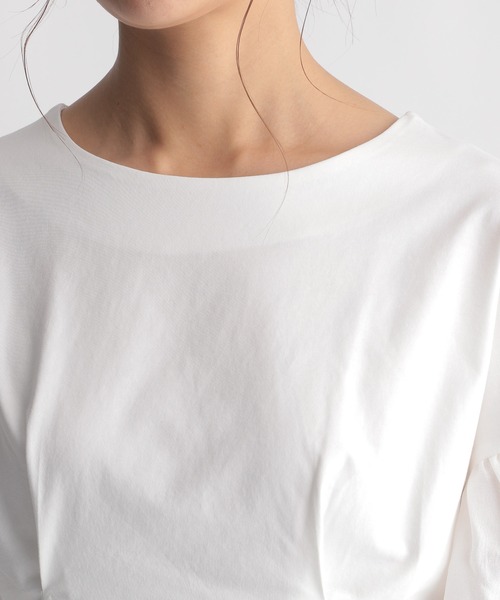 Andemiu（アンデミュウ）の「ソデフハクボリュームカット958508（Tシャツ/カットソー・レディース・ブラック/ベージュ/パープル/オフホワイト・FREE）」の21枚目の写真