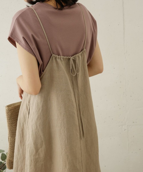 URBAN RESEARCH DOORS（アーバンリサーチドアーズ）の「リネンキャミワンピース（ワンピース・レディース・グレー系その他/ブラック/ベージュ・ONE）」の17枚目の写真