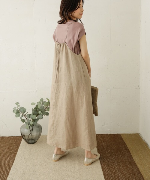 URBAN RESEARCH DOORS（アーバンリサーチドアーズ）の「リネンキャミワンピース（ワンピース・レディース・グレー系その他/ブラック/ベージュ・ONE）」の21枚目の写真