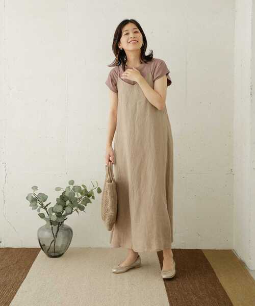 URBAN RESEARCH DOORS（アーバンリサーチドアーズ）の「リネンキャミワンピース（ワンピース・レディース・グレー系その他/ブラック/ベージュ・ONE）」の22枚目の写真