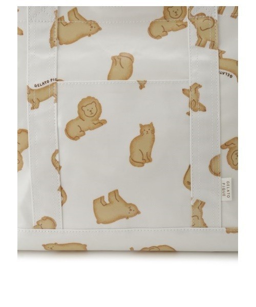 gelato pique(ジェラートピケ)の「クッキーアニマルモチーフママバッグ(マザーズバッグ・レディース・オフホワイト/ピンク・FREE)」の13枚目の写真