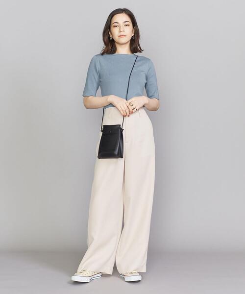 ビューティーアンドユース コットンフルニードル5分袖ニットプルオーバー BEAUTY&YOUTH UNITED ARROWS（ビューティーアンドユース
