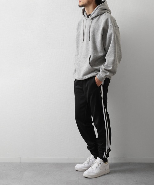 ZIP FIVE（ジップファイブ）の「ライントラックストレッチ スキニージャージパンツ（その他パンツ・メンズ・チャコールグレー×ブラック/ネイビー系/ブラック×ホワイト/ブラック×シルバー・MEDIUM/X-LARGE/LARGE）」の11枚目の写真