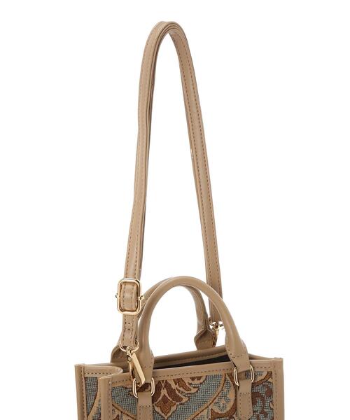 earth music&ecology(アースミュージックアンドエコロジー)の「スクエアジャガードバッグ *(トートバッグ・レディース・モカ/サックスブルー・FREE)」の21枚目の写真