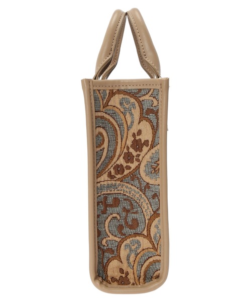 earth music&ecology(アースミュージックアンドエコロジー)の「スクエアジャガードバッグ *(トートバッグ・レディース・モカ/サックスブルー・FREE)」の10枚目の写真