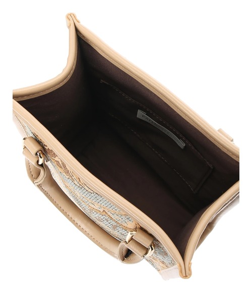 earth music&ecology(アースミュージックアンドエコロジー)の「スクエアジャガードバッグ *(トートバッグ・レディース・モカ/サックスブルー・FREE)」の15枚目の写真