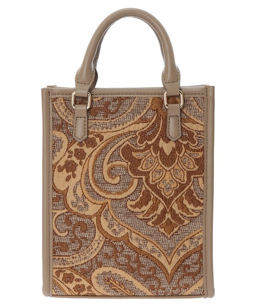 earth music&ecology(アースミュージックアンドエコロジー)の「スクエアジャガードバッグ *(トートバッグ・レディース・モカ/サックスブルー・FREE)」の16枚目の写真