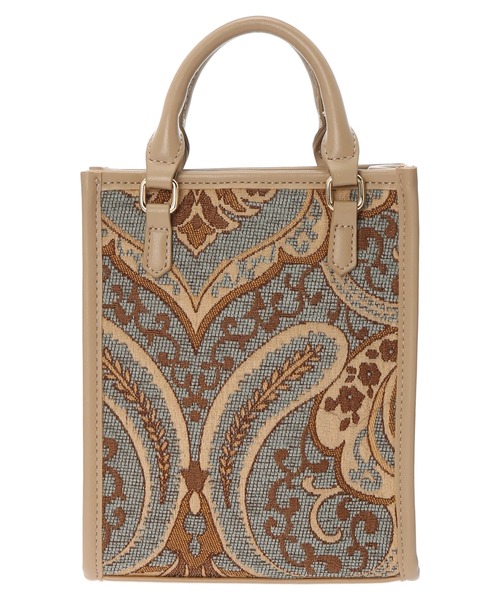 earth music&ecology(アースミュージックアンドエコロジー)の「スクエアジャガードバッグ *(トートバッグ・レディース・モカ/サックスブルー・FREE)」の17枚目の写真