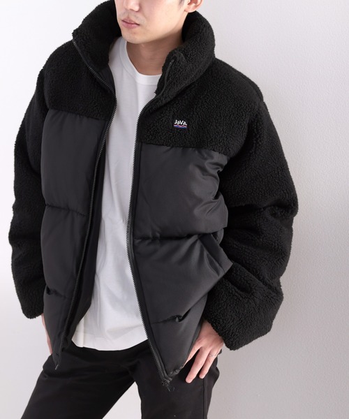 Java（ジャバ）の「《Javaジャバコラボ》もこもこ&暖か。ボア切替えフェイクダウンジャケット（ダウンジャケット/コート・レディース・ブラック/アイボリー・MEDIUM/LARGE/X-LARGE）」の16枚目の写真