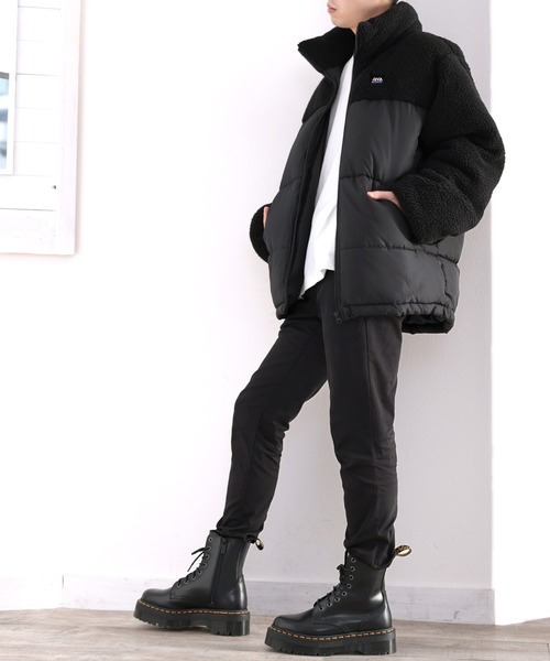 Java（ジャバ）の「《Javaジャバコラボ》もこもこ&暖か。ボア切替えフェイクダウンジャケット（ダウンジャケット/コート・レディース・ブラック/アイボリー・MEDIUM/LARGE/X-LARGE）」の15枚目の写真