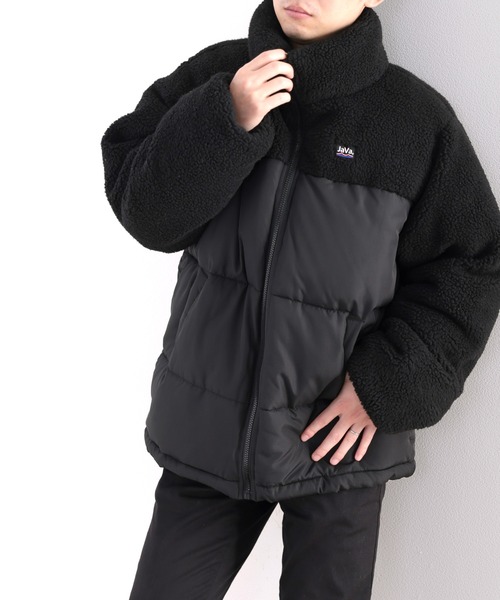 Java（ジャバ）の「《Javaジャバコラボ》もこもこ&暖か。ボア切替えフェイクダウンジャケット（ダウンジャケット/コート・レディース・ブラック/アイボリー・MEDIUM/LARGE/X-LARGE）」の14枚目の写真
