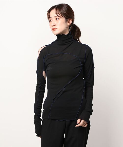 G.V.G.V. SLASH&SEAM L/S TOP ハイネックカットソー G.V.G.V. SLASH&SEAM L/S TOP ハイネックカットソー