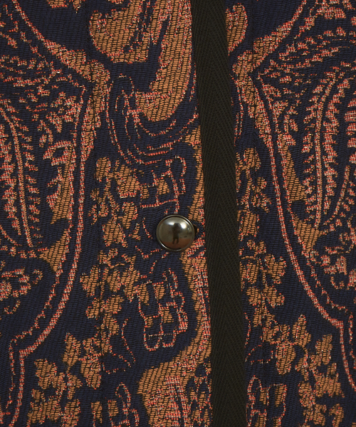 Rouge vif(ルージュヴィフ)の「ジャガードキルティングブルゾン(ノーカラーコート・レディース・ネイビー・フリー)」の9枚目の写真