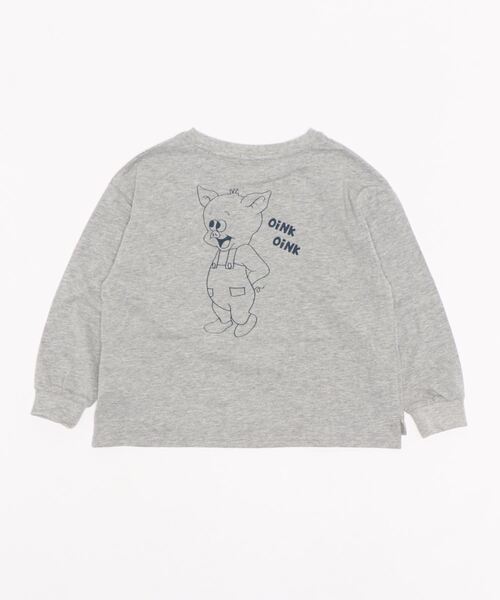 LOWRYS FARM（ローリーズファーム）の「イラストロンＴ　217605（Tシャツ/カットソー・キッズ・ホワイト/グレー/イエロー・110cm/120cm/130cm）」の5枚目の写真