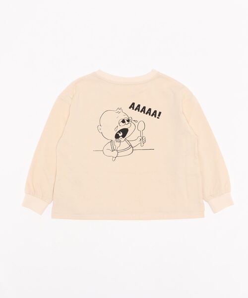 LOWRYS FARM（ローリーズファーム）の「イラストロンＴ　217605（Tシャツ/カットソー・キッズ・ホワイト/グレー/イエロー・110cm/120cm/130cm）」の4枚目の写真