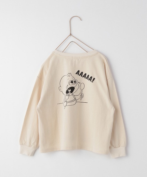 LOWRYS FARM（ローリーズファーム）の「イラストロンＴ　217605（Tシャツ/カットソー・キッズ・ホワイト/グレー/イエロー・110cm/120cm/130cm）」の2枚目の写真