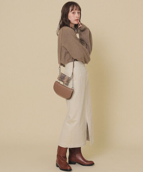 Ray BEAMS（レイビームス）の「Ray BEAMS / フラッフィー Vネック プルオーバー（ニット/セーター・レディース・ブラウン系その他4/グリーン系その他2/サックスブルー・ONE SIZE）」の13枚目の写真