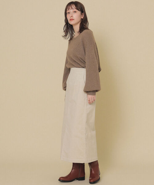 Ray BEAMS（レイビームス）の「Ray BEAMS / フラッフィー Vネック プルオーバー（ニット/セーター・レディース・ブラウン系その他4/グリーン系その他2/サックスブルー・ONE SIZE）」の14枚目の写真