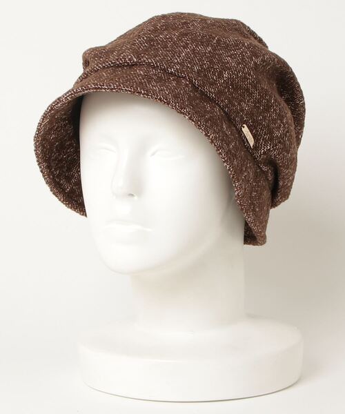 COMMON WARE(コモンウェアー)の「Aurelia: ジャパンメイド ツィードキャスケット(キャスケット・レディース・ブラウン/ネイビー・FREE)」の5枚目の写真