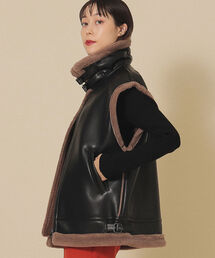 Ray BEAMS | Ray BEAMS / フェイクムートン ボマー ベスト(ベスト)