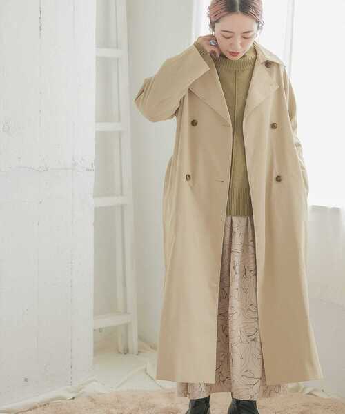 ITEMS URBANRESEARCH(アイテムズ アーバンリサーチ)の「トレンチコート(トレンチコート・レディース・ライトカーキ/ベージュ・FREE)」の2枚目の写真