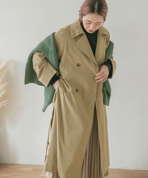 ITEMS URBANRESEARCH(アイテムズ アーバンリサーチ)の「トレンチコート(トレンチコート・レディース・ライトカーキ/ベージュ・FREE)」の5枚目の写真
