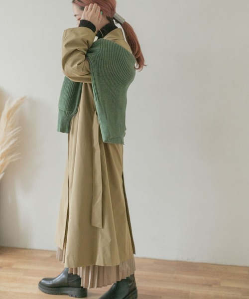 ITEMS URBANRESEARCH(アイテムズ アーバンリサーチ)の「トレンチコート(トレンチコート・レディース・ライトカーキ/ベージュ・FREE)」の6枚目の写真