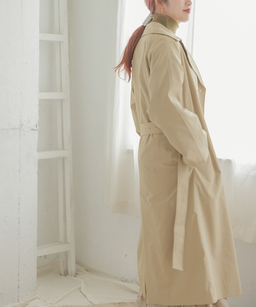 ITEMS URBANRESEARCH(アイテムズ アーバンリサーチ)の「トレンチコート(トレンチコート・レディース・ライトカーキ/ベージュ・FREE)」の10枚目の写真