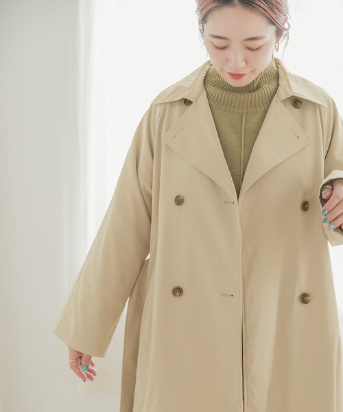 ITEMS URBANRESEARCH(アイテムズ アーバンリサーチ)の「トレンチコート(トレンチコート・レディース・ライトカーキ/ベージュ・FREE)」の12枚目の写真