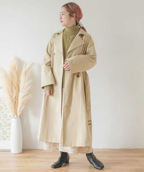 ITEMS URBANRESEARCH(アイテムズ アーバンリサーチ)の「トレンチコート(トレンチコート・レディース・ライトカーキ/ベージュ・FREE)」の13枚目の写真