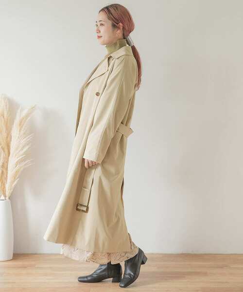 ITEMS URBANRESEARCH(アイテムズ アーバンリサーチ)の「トレンチコート(トレンチコート・レディース・ライトカーキ/ベージュ・FREE)」の14枚目の写真