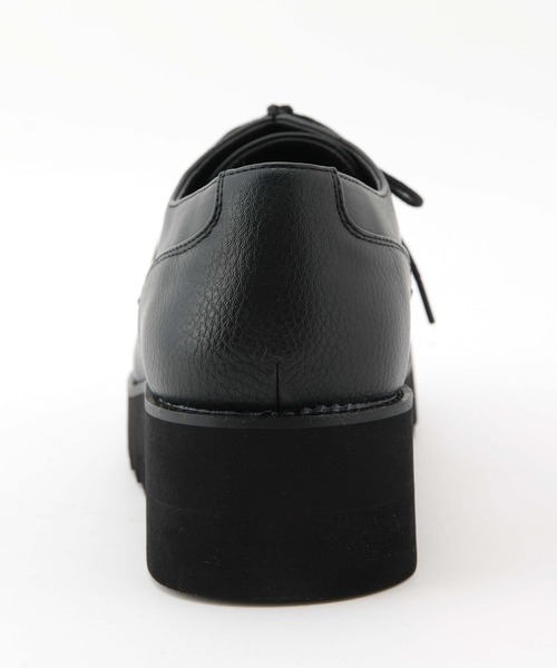 JUNRED(ジュンレッド)の「シンセティックレザープラットフォームシューズ(ドレスシューズ・メンズ・ブラック/ブラック系その他2・S/M/L)」の8枚目の写真