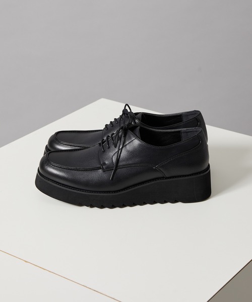 JUNRED(ジュンレッド)の「シンセティックレザープラットフォームシューズ(ドレスシューズ・メンズ・ブラック/ブラック系その他2・S/M/L)」の19枚目の写真