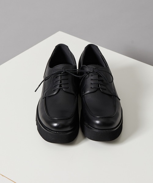 JUNRED(ジュンレッド)の「シンセティックレザープラットフォームシューズ(ドレスシューズ・メンズ・ブラック/ブラック系その他2・S/M/L)」の15枚目の写真