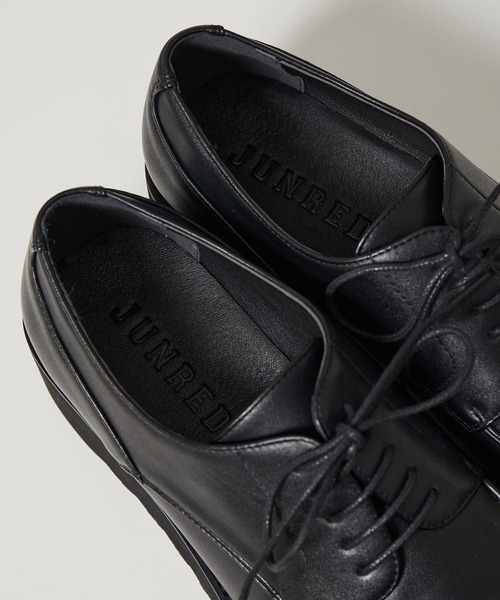 JUNRED(ジュンレッド)の「シンセティックレザープラットフォームシューズ(ドレスシューズ・メンズ・ブラック/ブラック系その他2・S/M/L)」の22枚目の写真